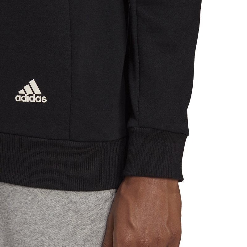 popular Descartar Aparecer Adidas Winter Fleece Badge of Sport Sweatshirt (black)