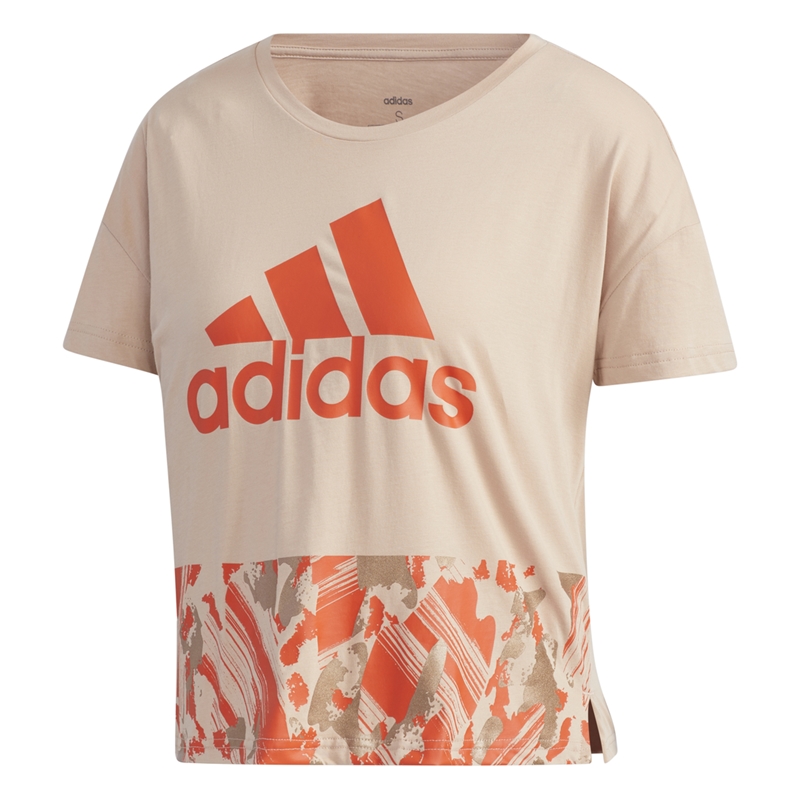 Pintura Manchuria Sabroso Adidas Women U-4-U Crop T-shirt (ash pearl)