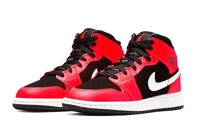jordan 1 mid infrared 23 on feet