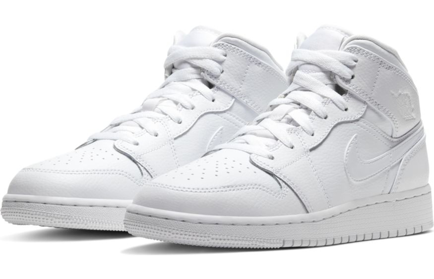 Air Jordan 1 Mid (GS) "Maxi White" manelsanchez.com