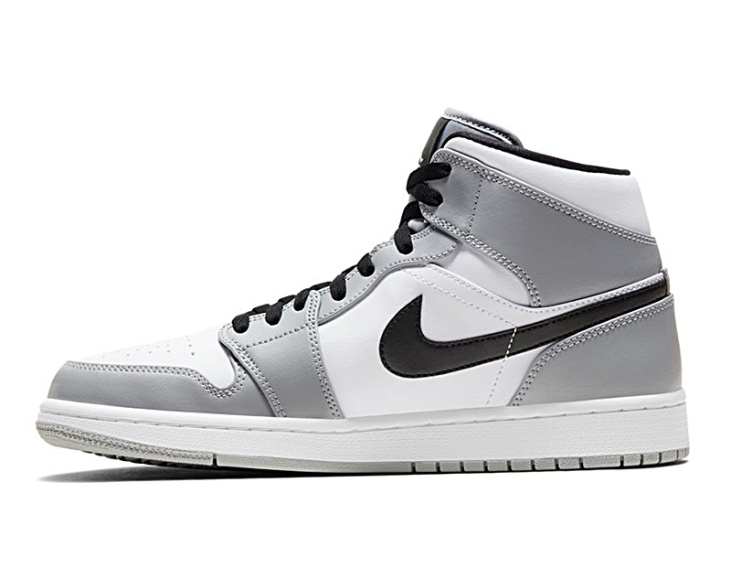 jordan 1 mid light smoke grey mujer