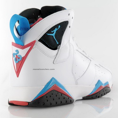 jordan 7 retro azul con blanco