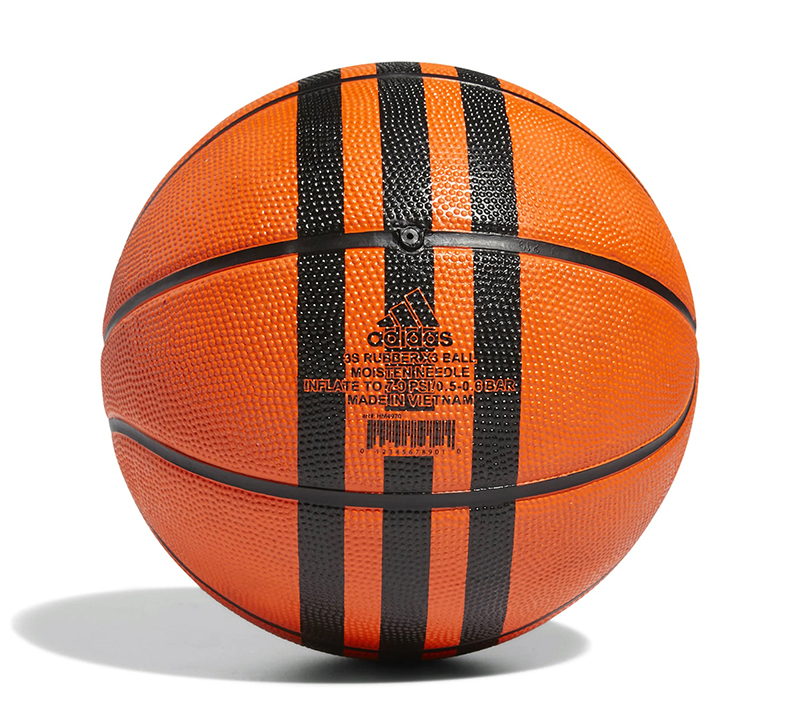 Balón Basket Adidas Ruber X3, 3 Bandas (Talla 5)