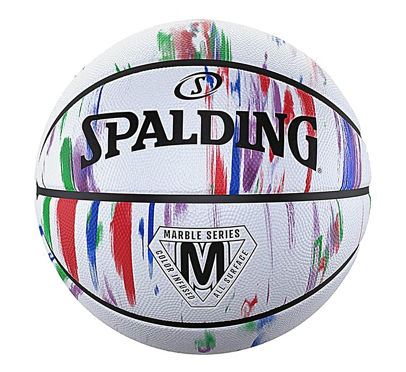 Spalding | Marble In-Out Rubber Basketball (84-400Z) Black | Pink