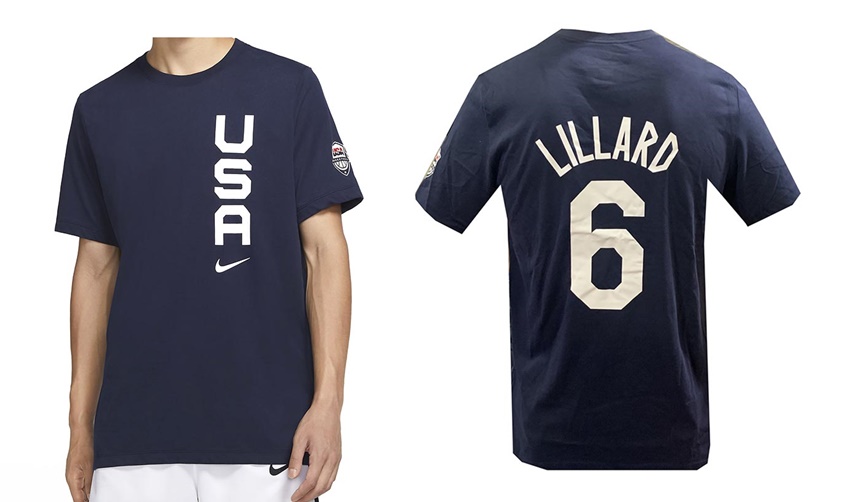 Camiseta USA Team Basketball Men's # 6 LILLARD#