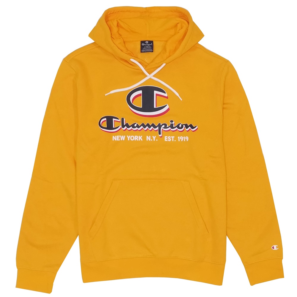 Mens yellow champion hoodie on sale