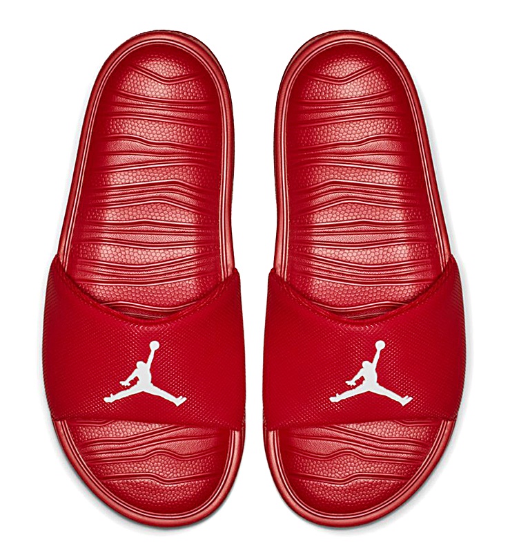 jordan slides red