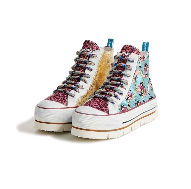 Desigual Sneakers Plataforma Logo, Zapatillas Mujer