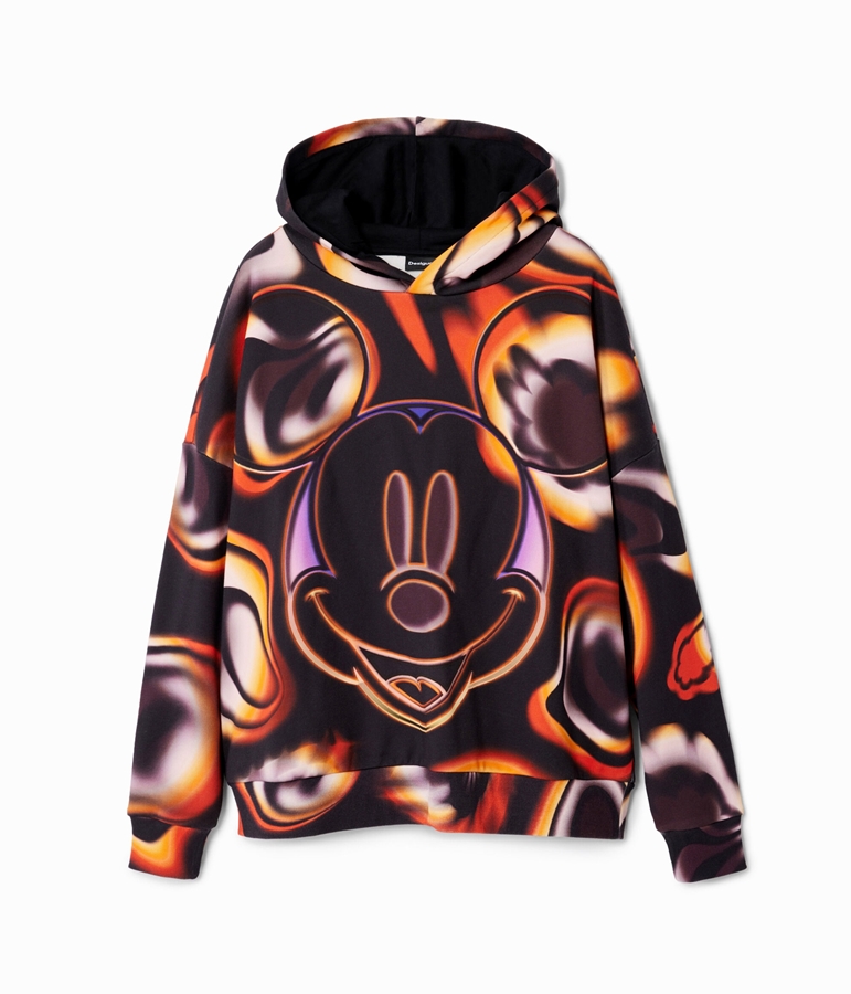 Sudadera oversize Mickey Mouse de mujer