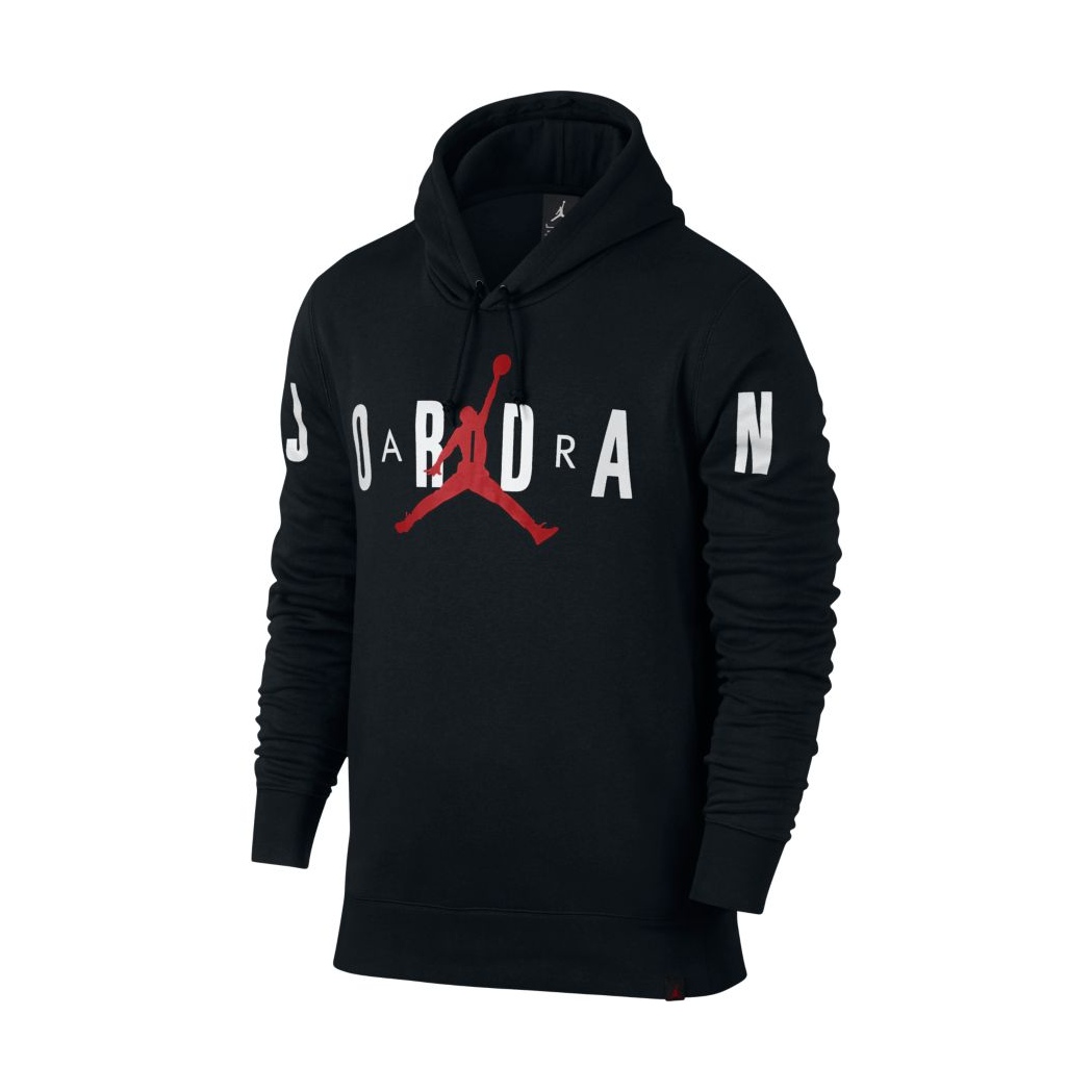 Jordan Flight Fleece Graphic Pullover Hoodie (010/black/anthraci