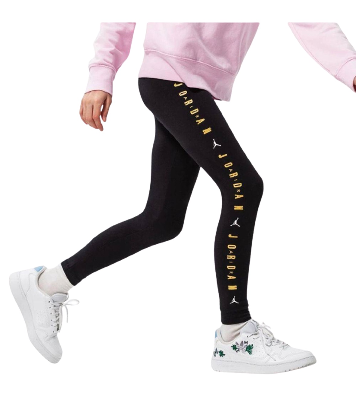 black and gold jordan leggings