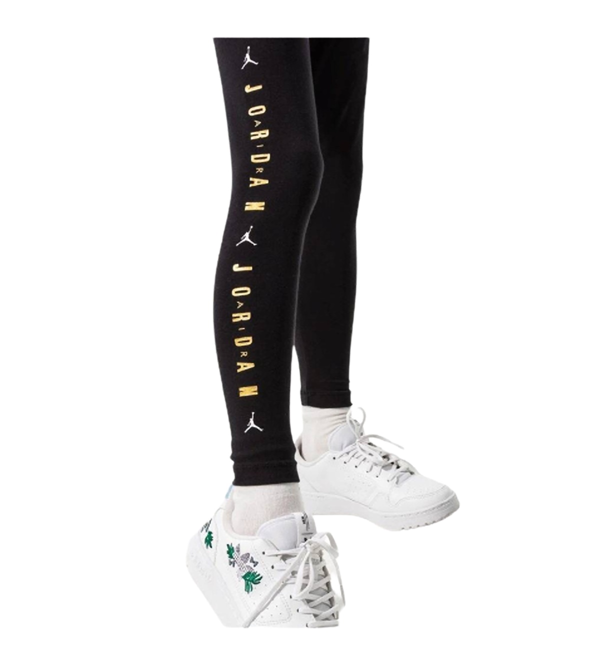 black and gold jordan leggings