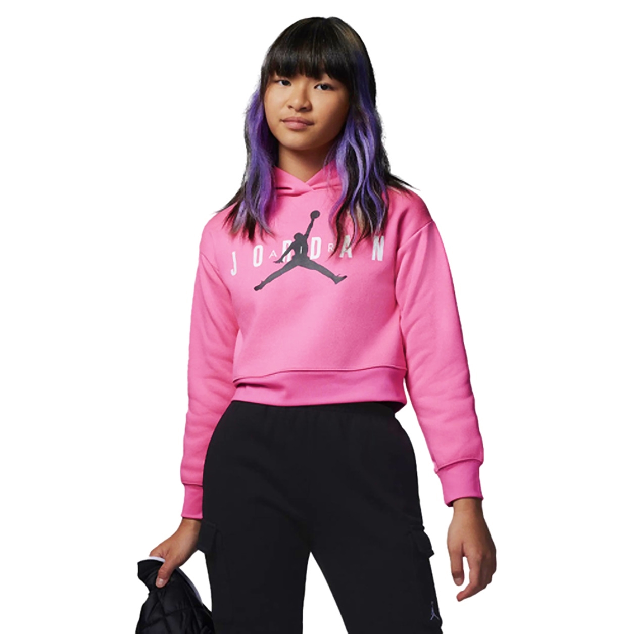 Jordan jumpman sticker hoodie pink 2025
