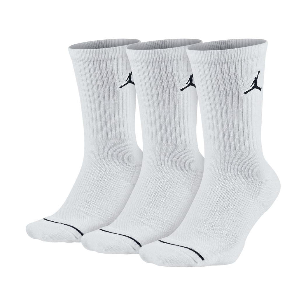 Patriótico De acuerdo con Subdividir Jordan Jumpman Crew Pack 3 Sock (100/white)
