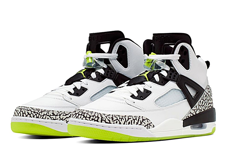 jordan spizike white volt black