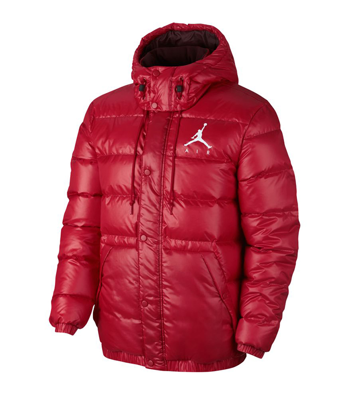 red jordan puffer jacket