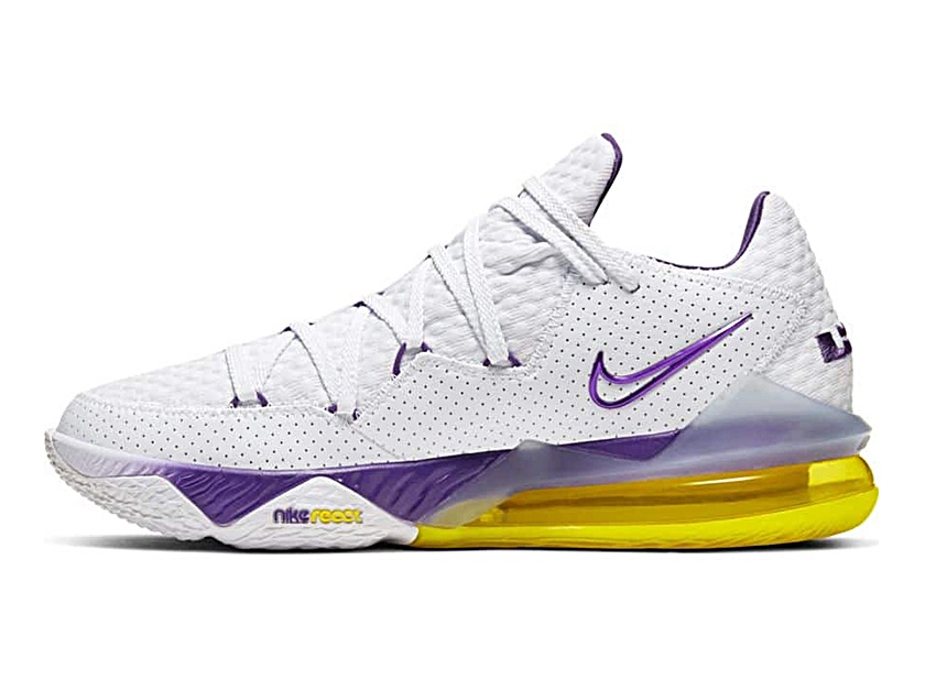 lebron 17 low lakers on feet