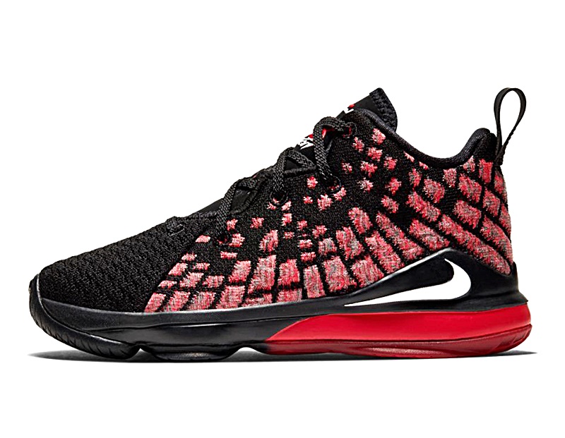 Lebron 17 rojas con negro Clearance