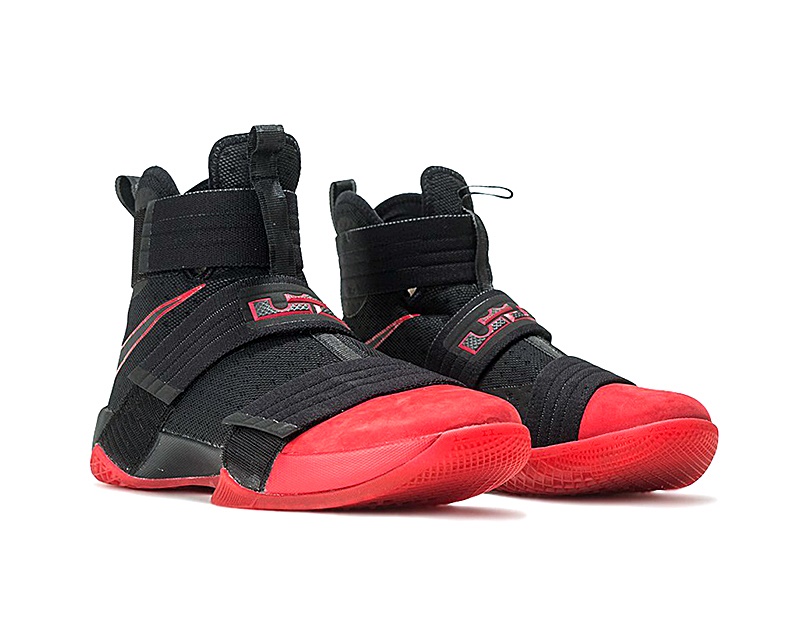 lebron soldier 10 red and black