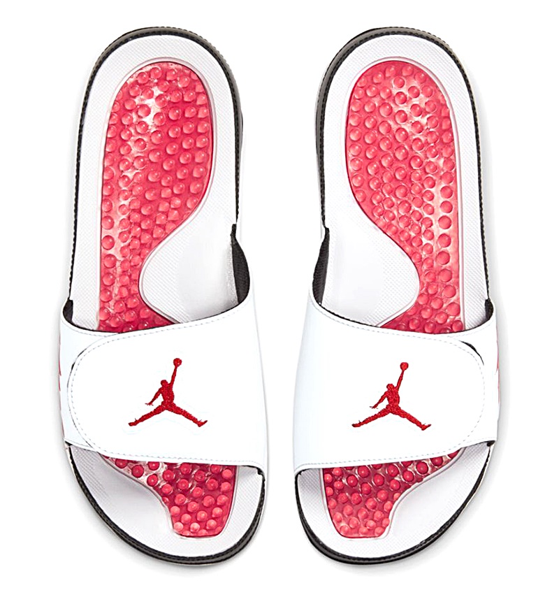 Men's Jordan Hydro V Retro Slide "WhiteRed"