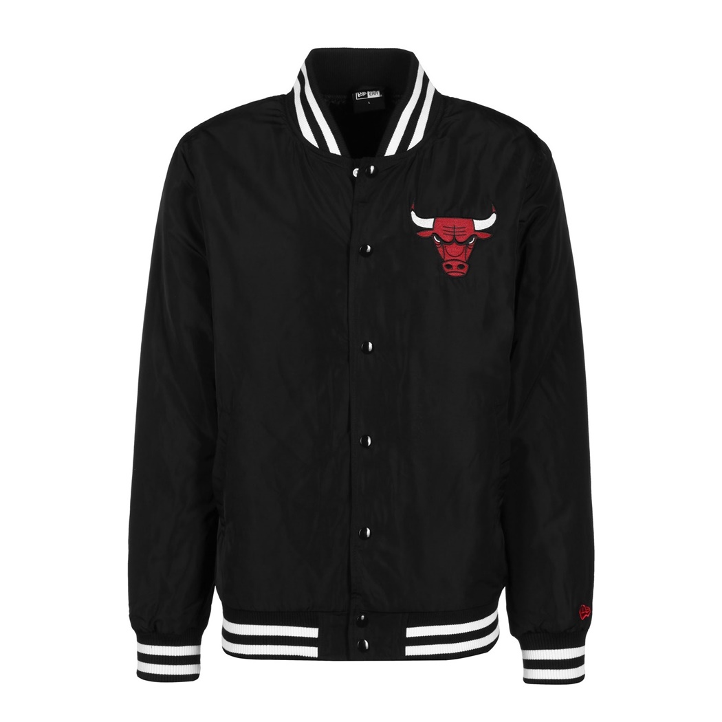 New Era Chicago Bulls NBA Team Bomber Jacket (Black)