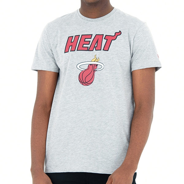 New Era Miami Heat Logo Tee (Gray) - manelsanchez.com