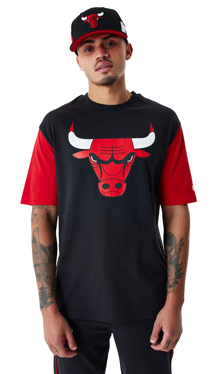 Chicago Bulls New Era Colour Block Oversized T-Shirt