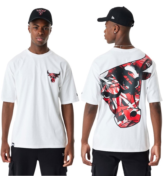 T-shirt New Era Chicago Bulls NBA Script Oversized T-Shirt