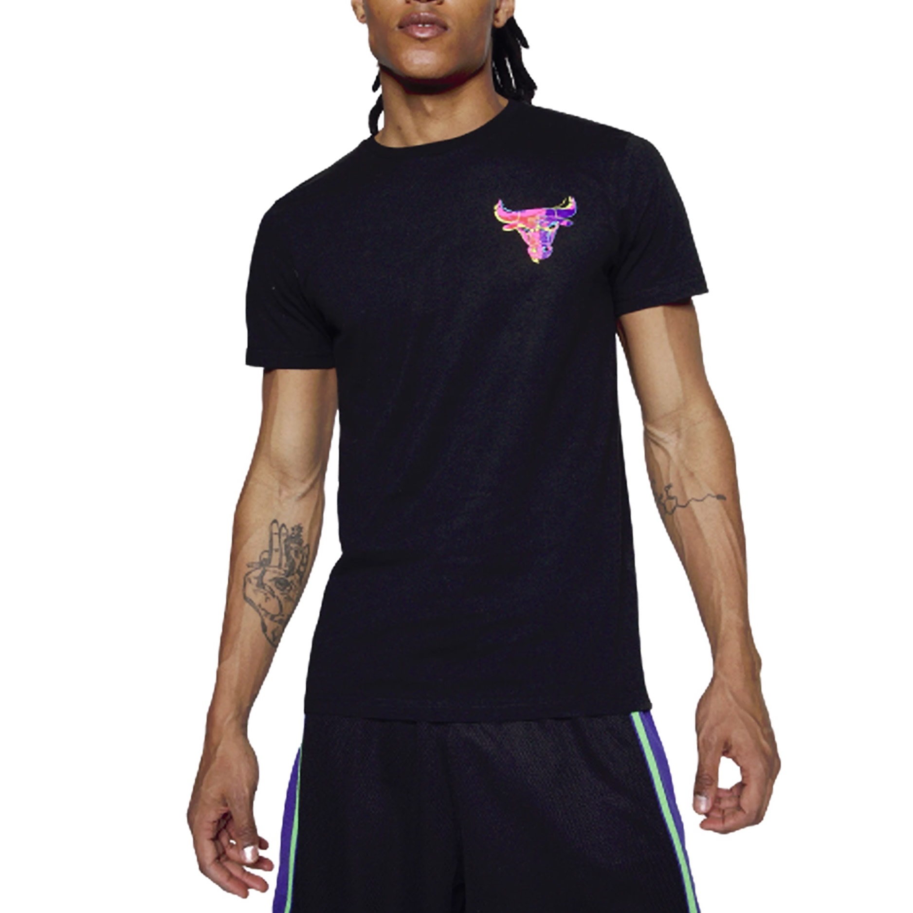 T-shirts New Era NBA Neon Graphic Tee Chicago Bulls Black