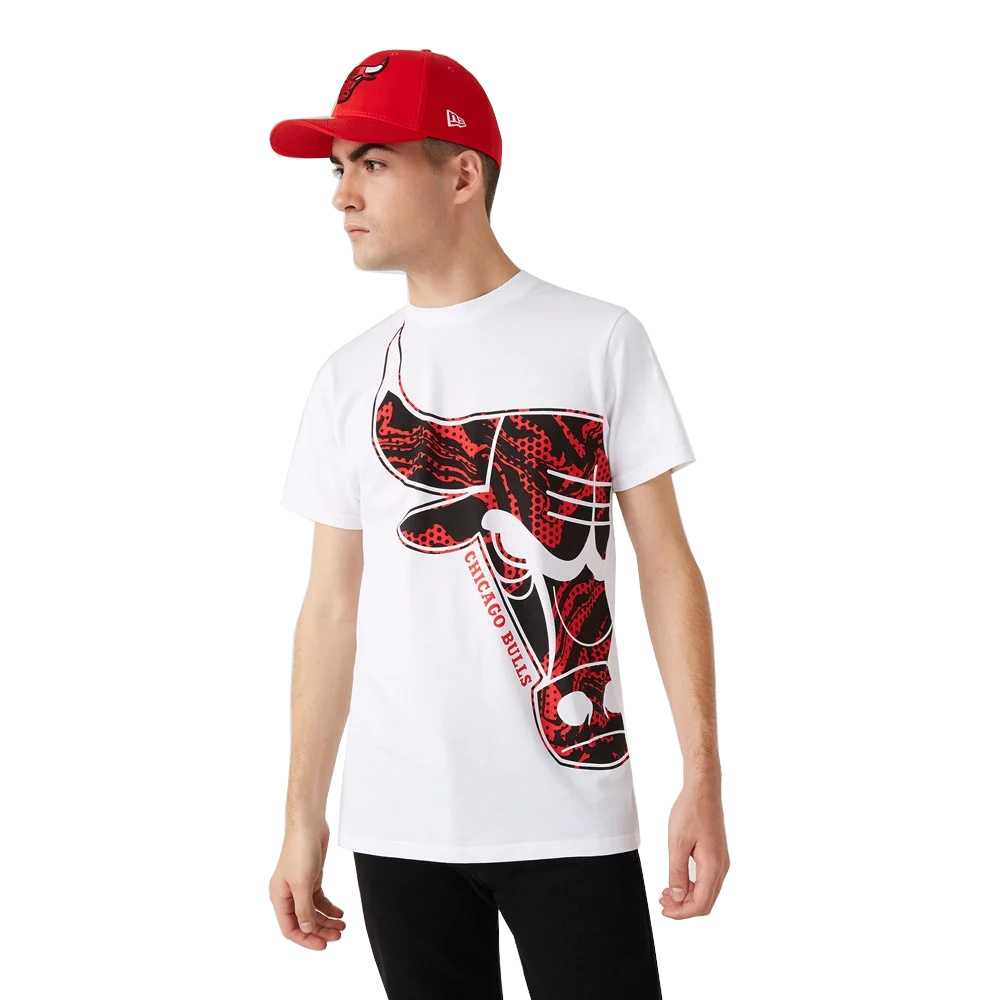 T-Shirt New Era Summer City Infill NBA Chicago Bulls - White - men´s 