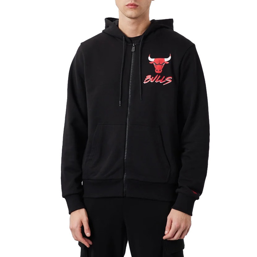 New Era NBA Chicago Bulls Script Full Zip Hoodie Size: XL