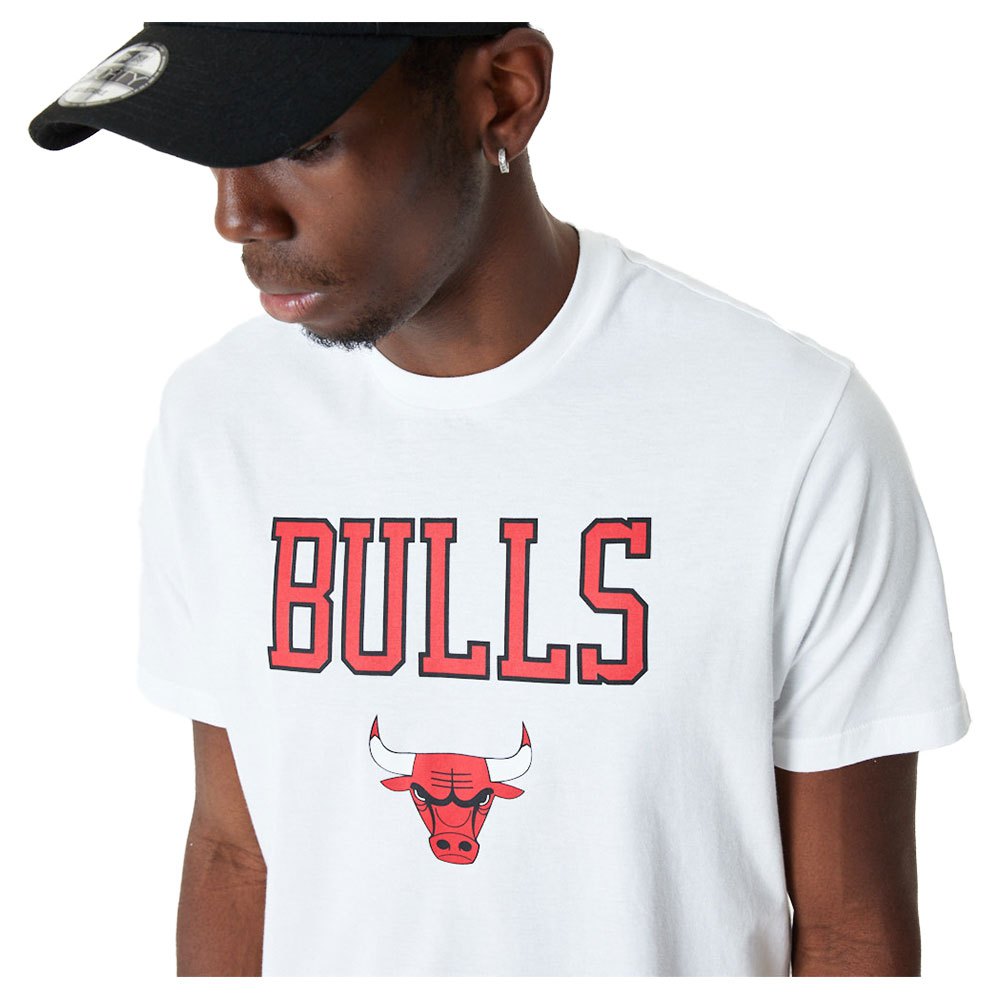 New Era NBA Chicago Bulls Team Logo Tee White-Red