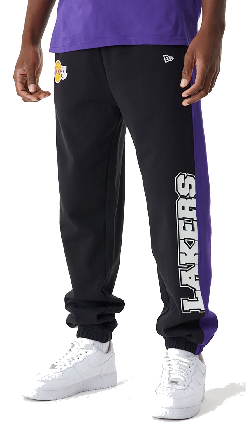 New era Los Angeles Lakers NBA Large Graphic Joggers Black