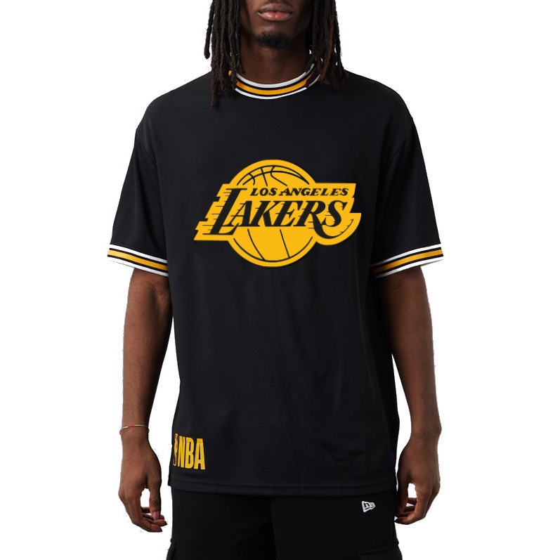 New Era Los Angeles Lakers NBA Team Logo Mesh Oversized T-Shirt