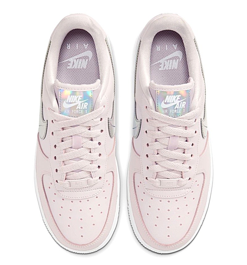 air force 1 07 trainers barely rose irridescent white f
