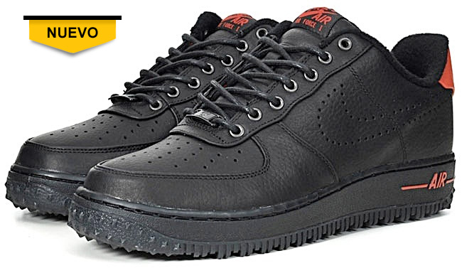 nike air force rojas con negro