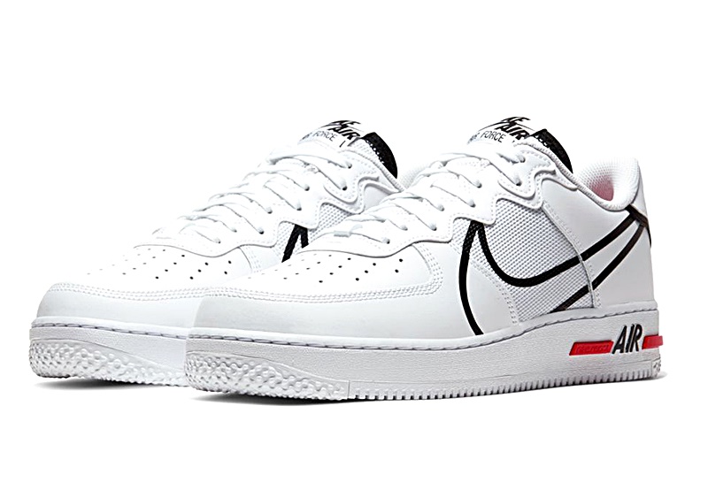 air force 1 react white light
