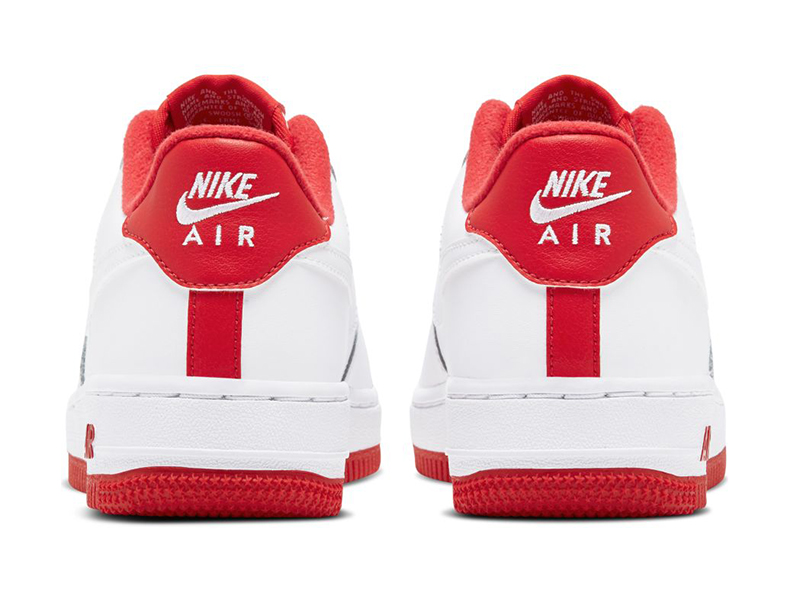 nike air force 1 university red strata grey