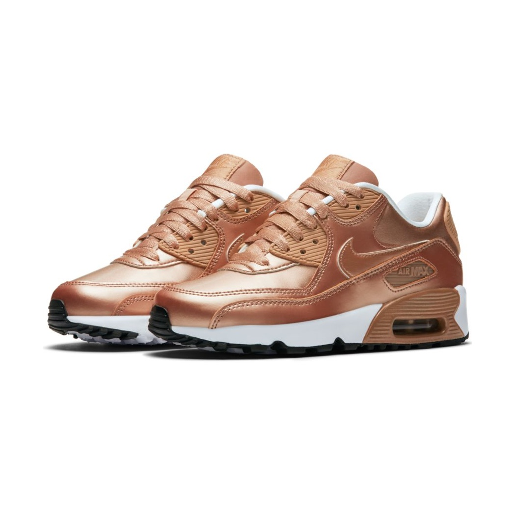 Espera un minuto perrito Muscular Nike Air Max 90 SE Leather (GS) "Tin Man" (900/metallic red bron