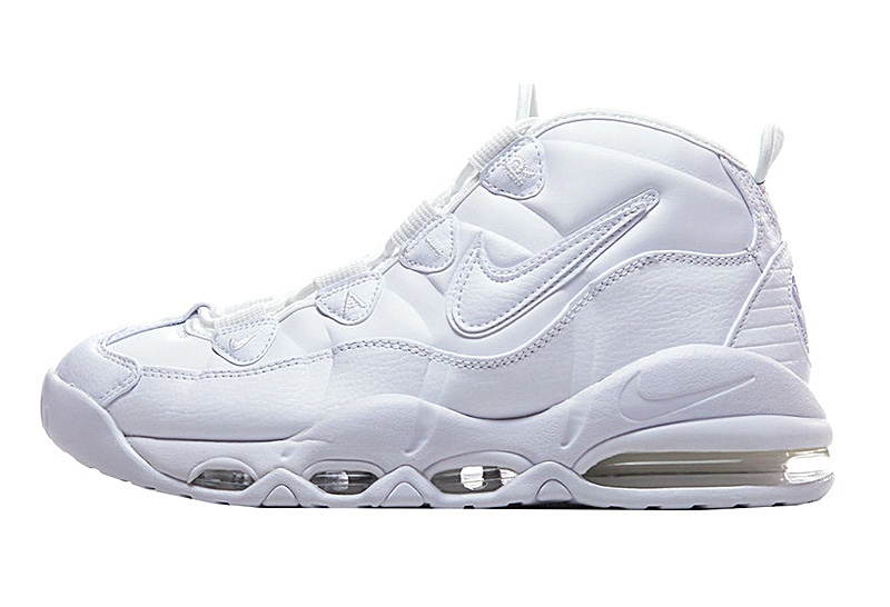 nike uptempo 95 triple white