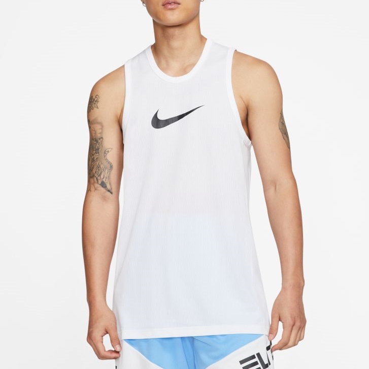 Nike Men's Basketball SS Top "White"