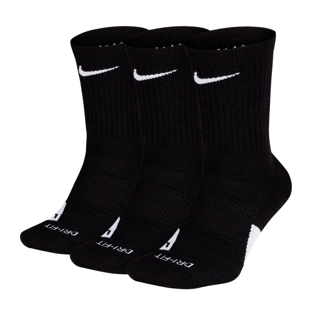 nike nba league black elite crew socks