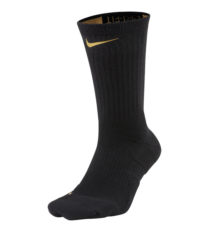 Hacer las tareas domésticas arco Girar Nike Elite Crew Basketball Socks "BlackGold"