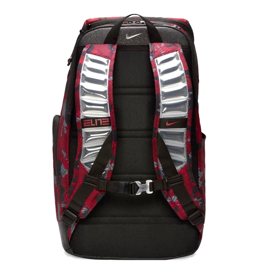 Elite Printed Basketball Backpack (camo-red)