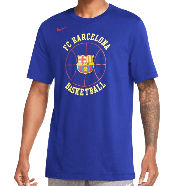 conducir sencillo Series de tiempo Nike FC Barcelona Dri-FIT Basketball T-Shirt # 33 MIROTIC#