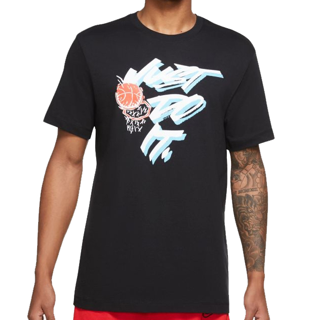 Nueve sitio Saga Nike "Just Do It" Basketball T-Shirt (010)
