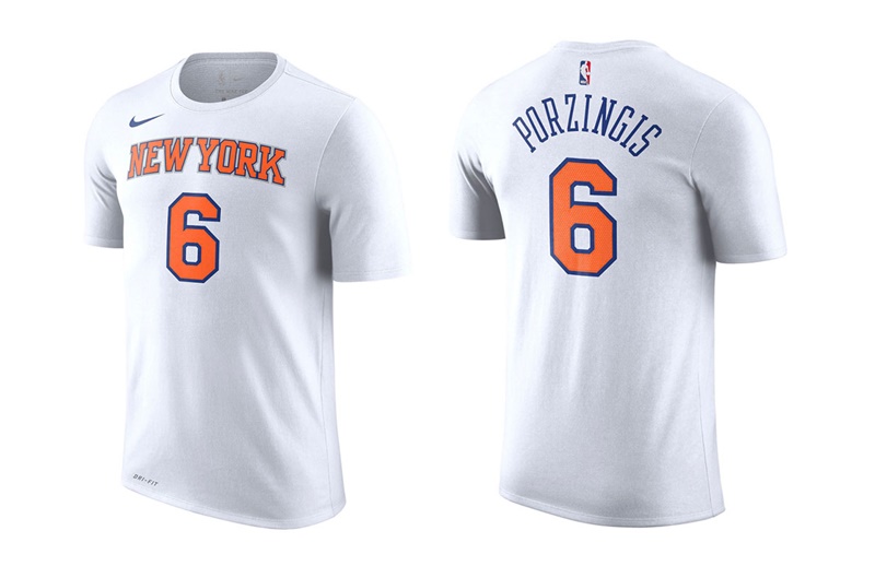 Nike New York Knicks Porzingis #6 T-Shirt (100)