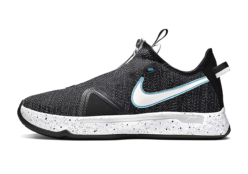 nike pg 4 black grey teal