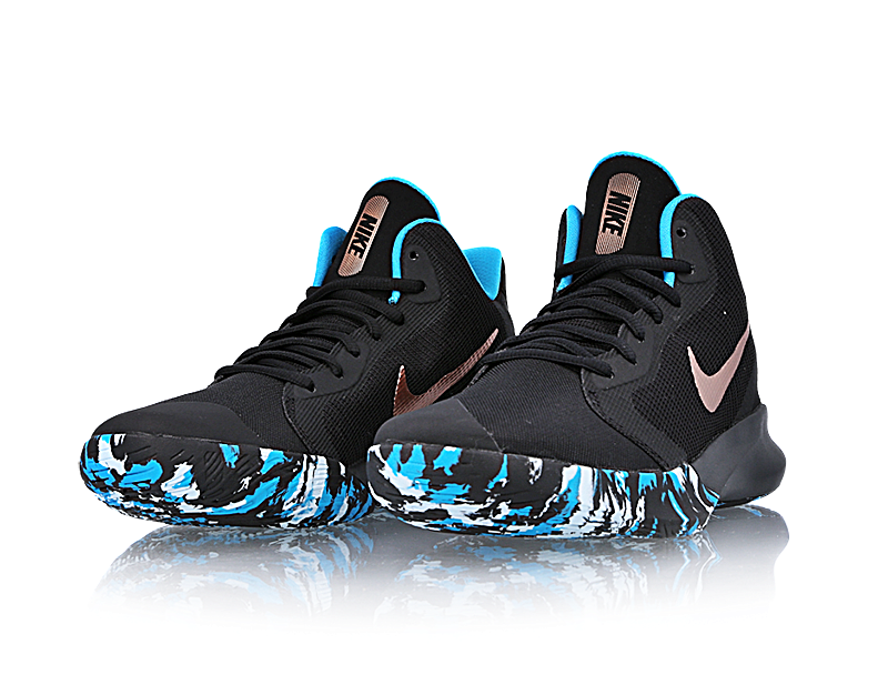 nike precision 3 black and blue