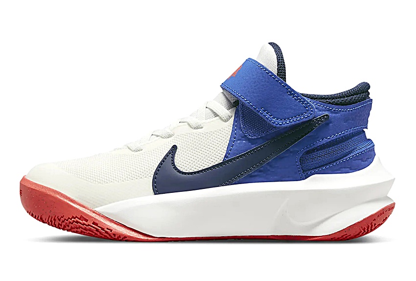 encanto Buque de guerra oriental Nike Team Hustle D 10 FlyEase (PS) "SmtWhite"